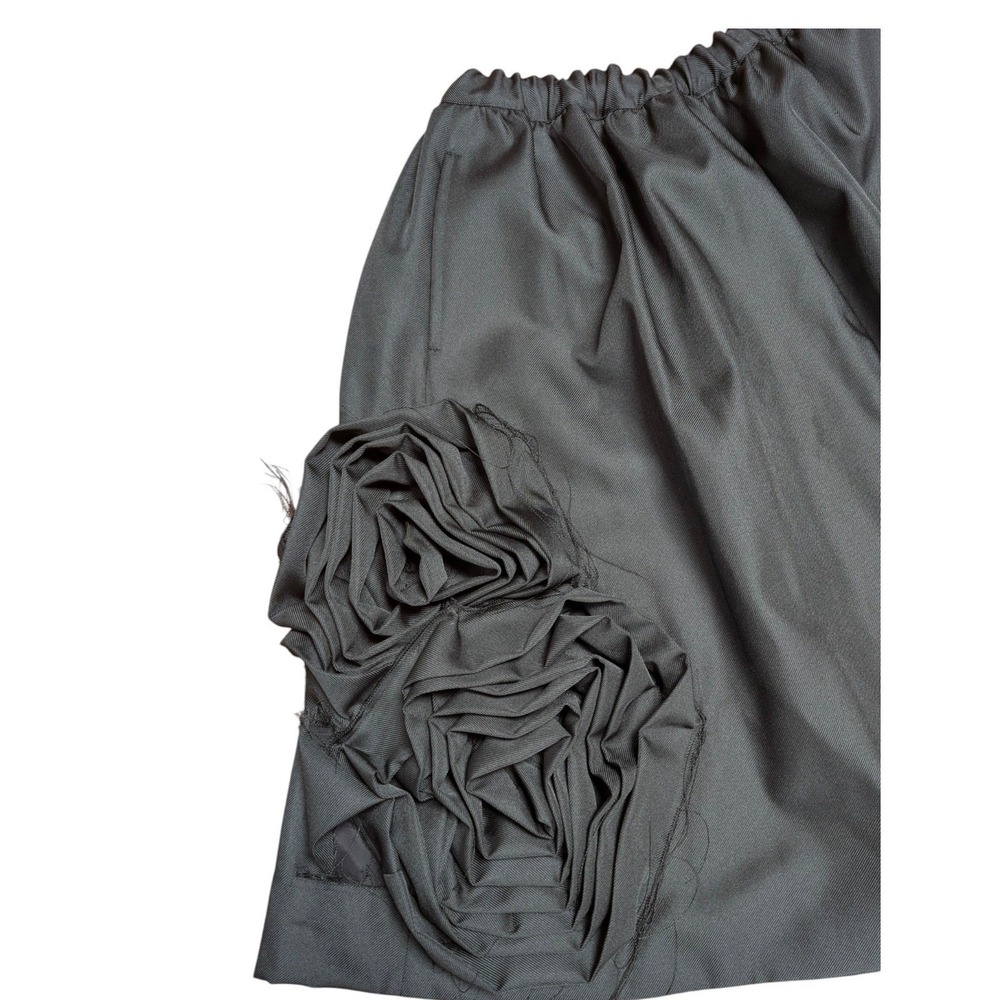 Comme des Garcons 2024 Black Rosette Sculptural Skirt Size Small - Picture 4 of 14
